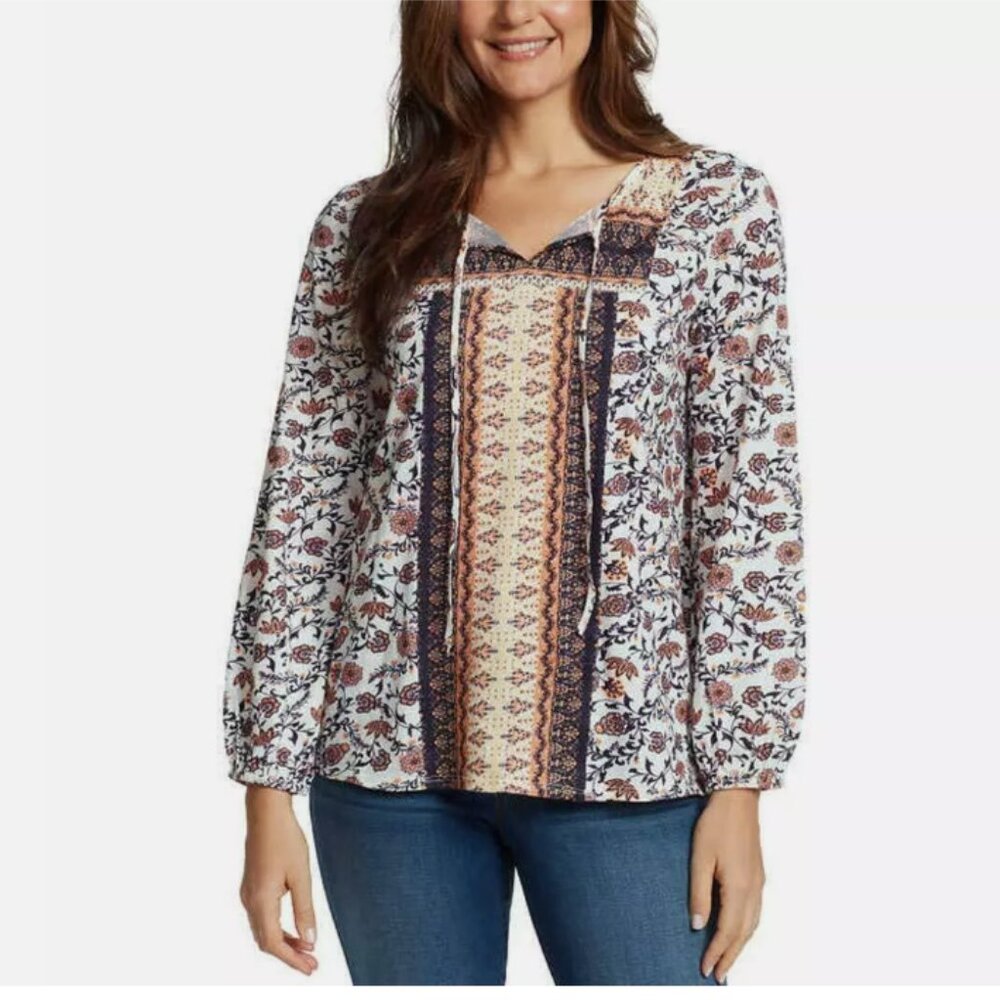 Vintage America Women's Peasant Blouse Top